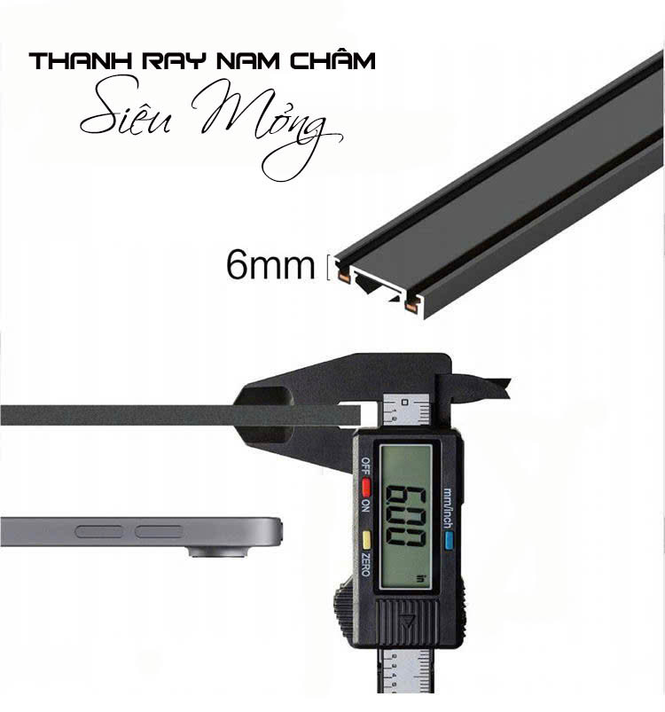 Đèn ray nam châm siêu mỏng GS Lighting Đèn ray nam châm siêu mỏng GS Lighting