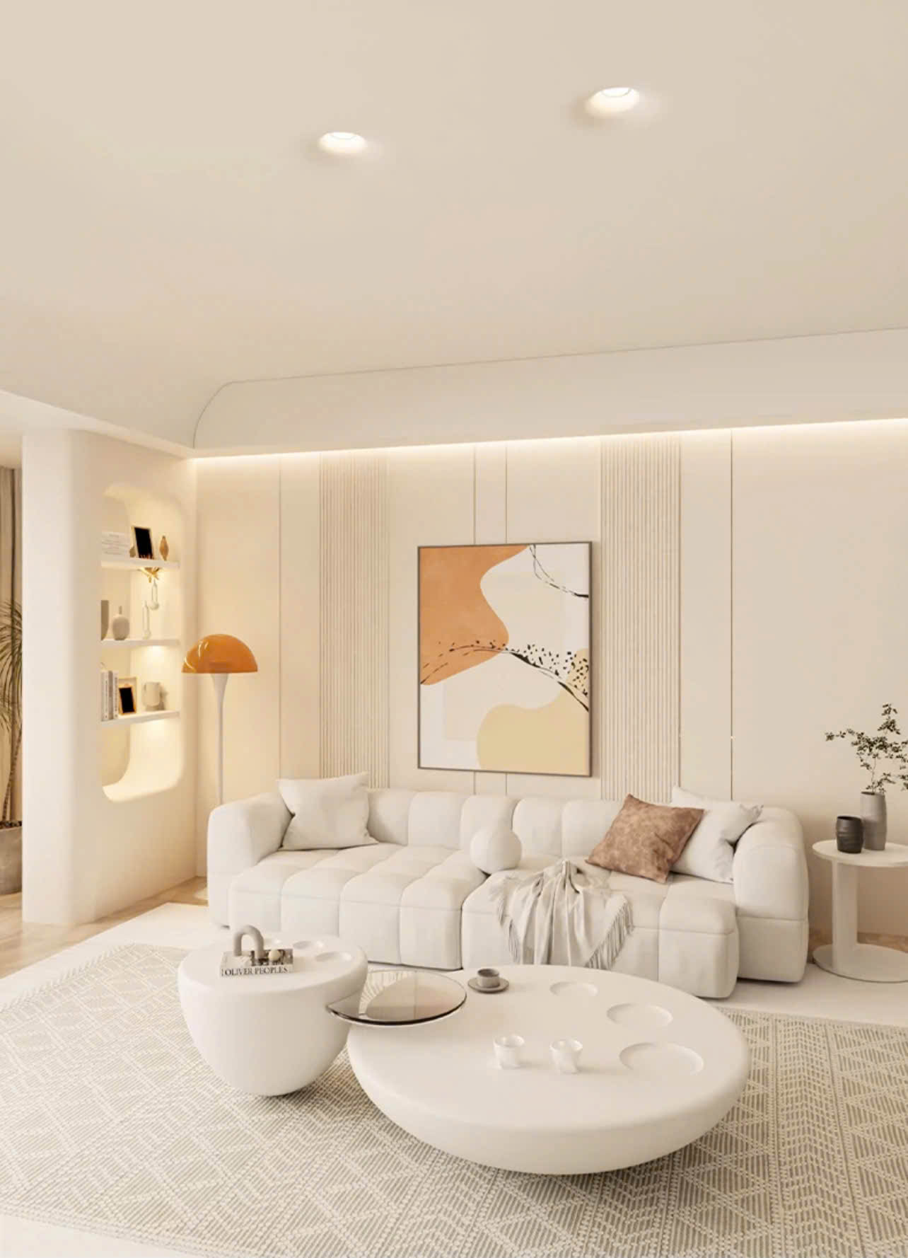 Đèn thạch cao hiệu ứng vuốt cong AMIV Đèn thạch cao hiệu ứng vuốt cong AMIV