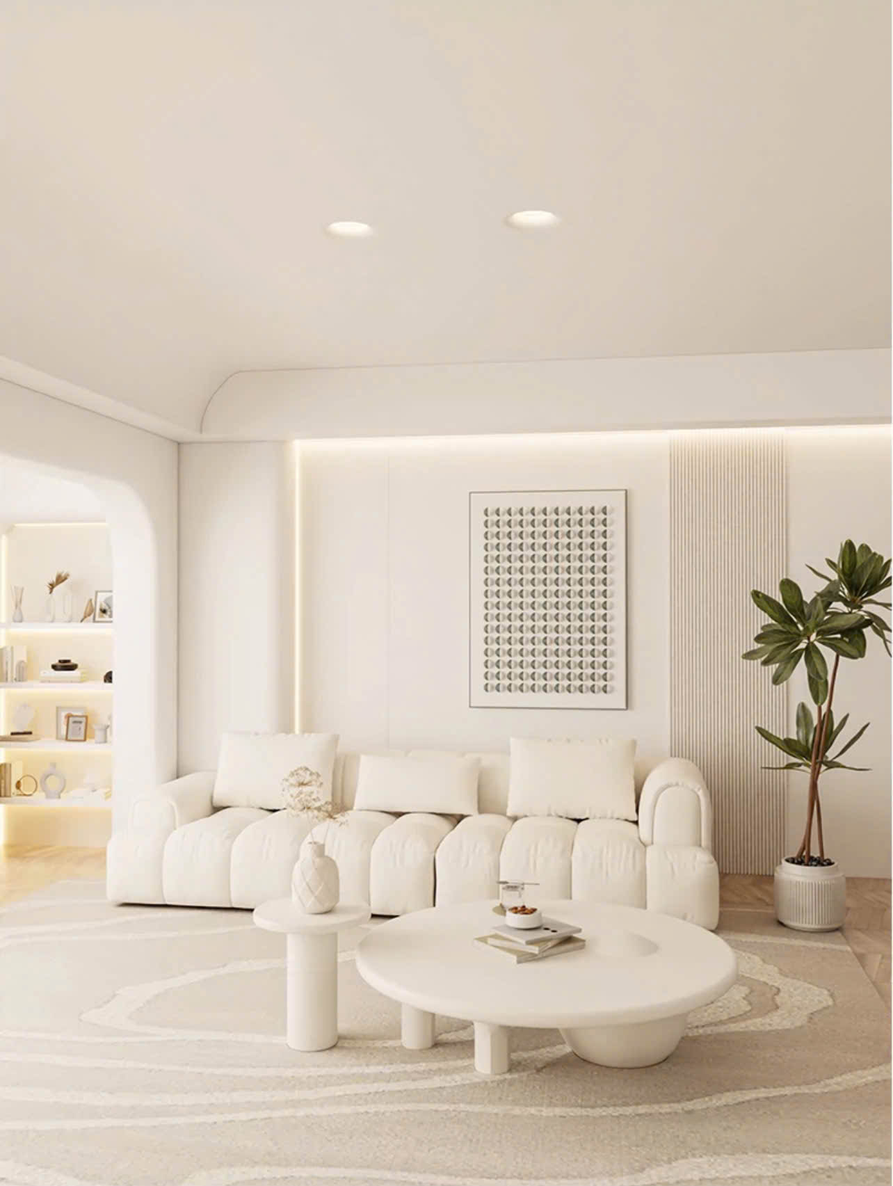 Đèn thạch cao hiệu ứng vuốt cong AMIV Đèn thạch cao hiệu ứng vuốt cong AMIV