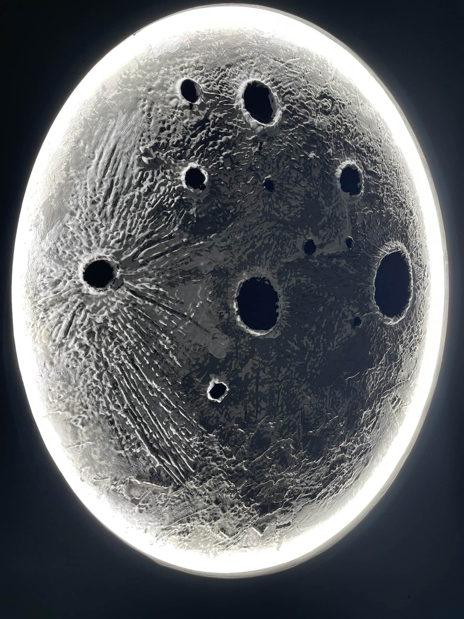 Đèn thạch cao hiệu ứng Mặt trăng AMIV