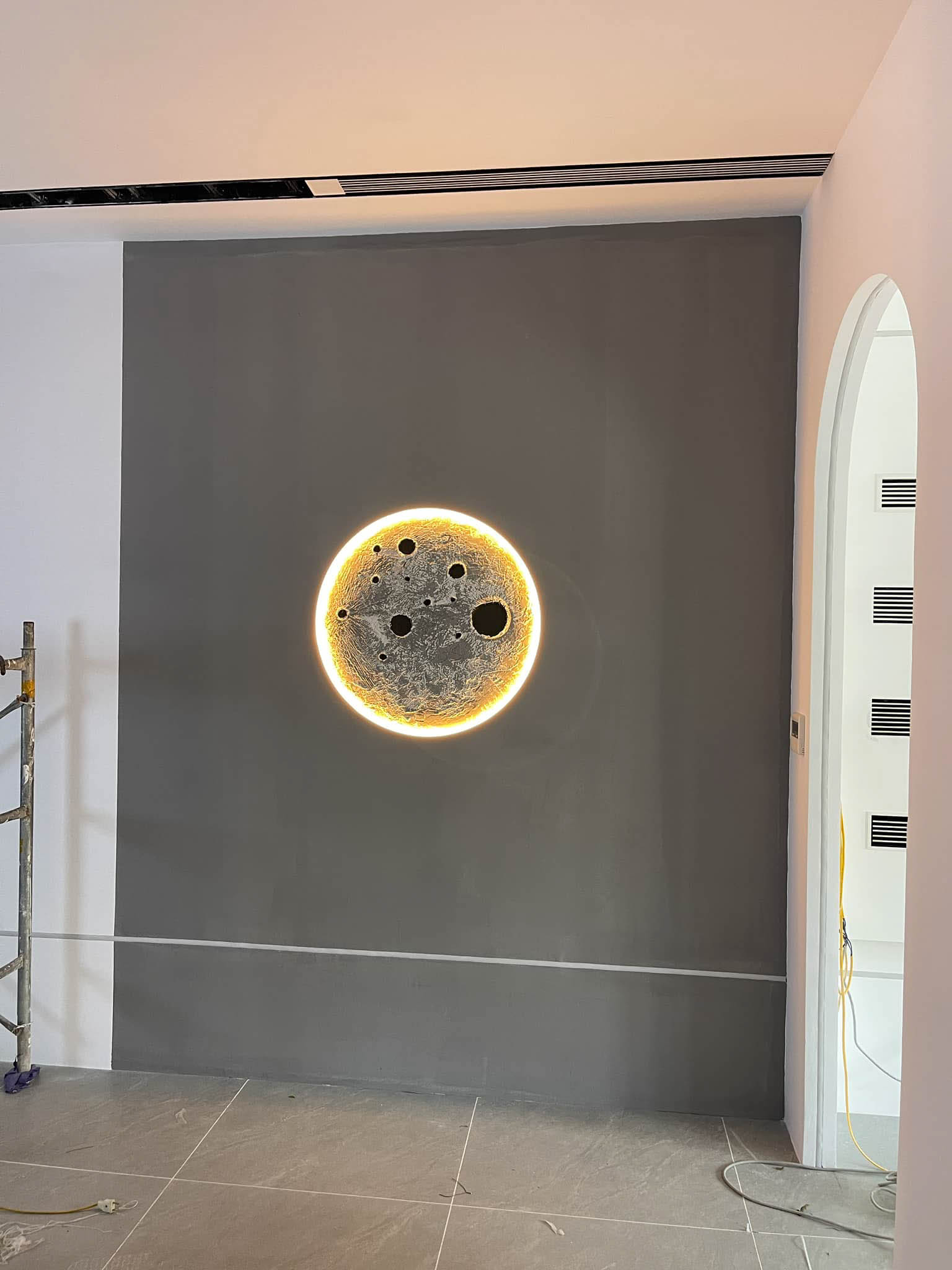 Đèn thạch cao hiệu ứng Mặt trăng Đèn thạch cao hiệu ứng Mặt trăng