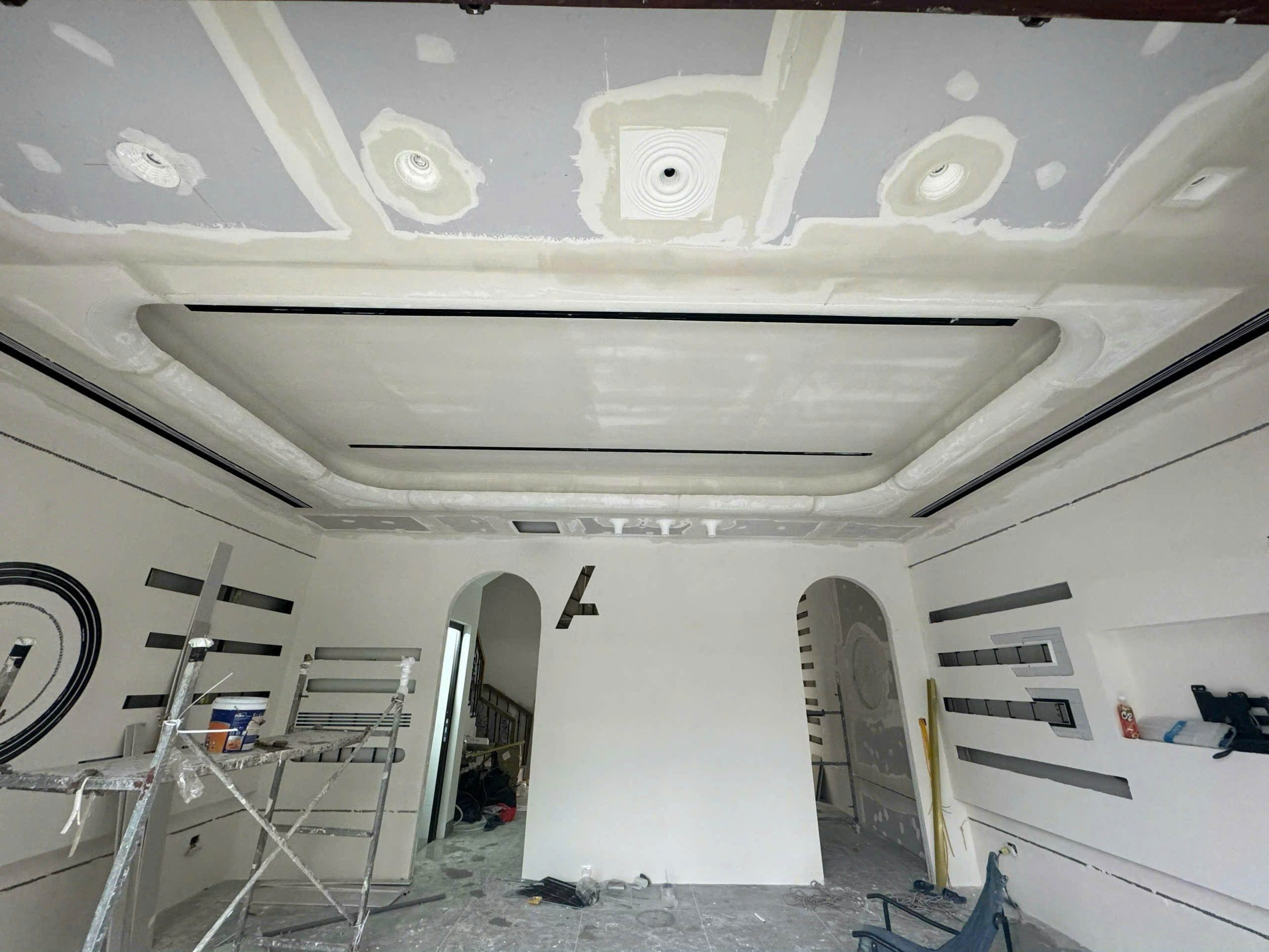 Đèn thạch cao nghệ thuật hoa văn mái cung điện PC03-AMIV Đèn thạch cao nghệ thuật hoa văn mái cung điện PC03-AMIV