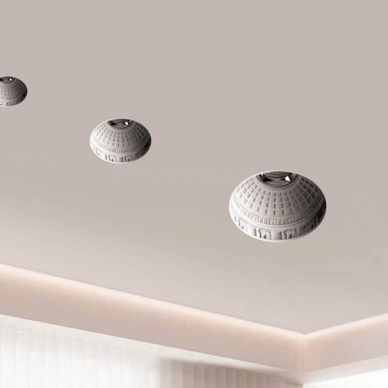 Đèn thạch cao nghệ thuật hoa văn mái cung điện PC03-AMIV Đèn thạch cao nghệ thuật hoa văn mái cung điện PC03-AMIV