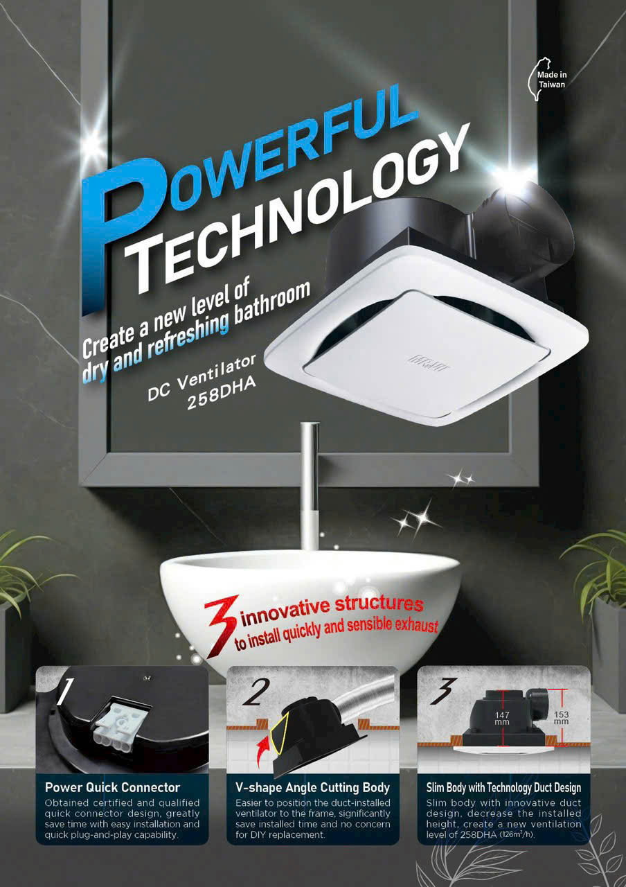 Quạt hút âm trần ECO- Thương hiệu MRVU