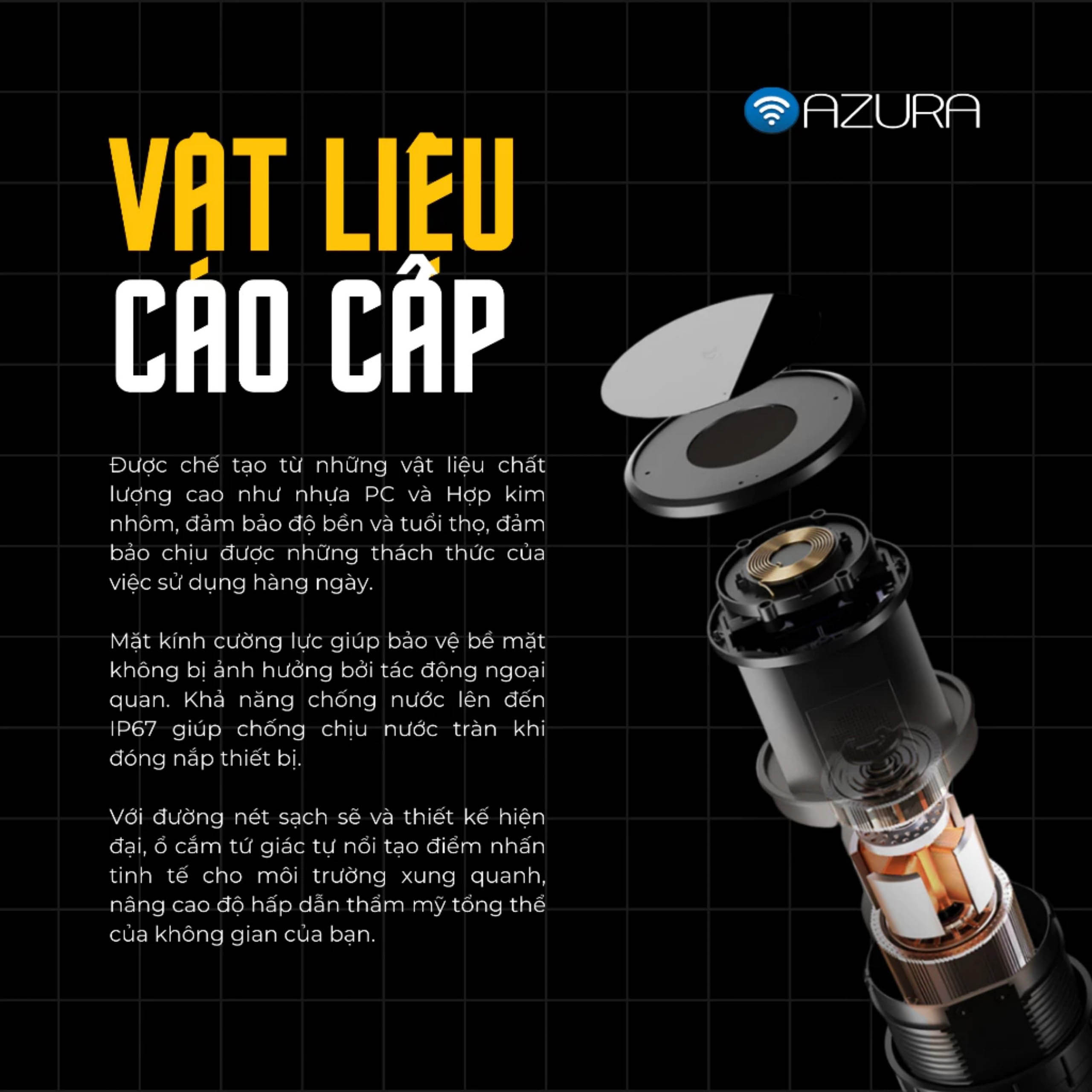 Ổ cắm âm bàn Turret- Pop Up Socket AUS-POP06