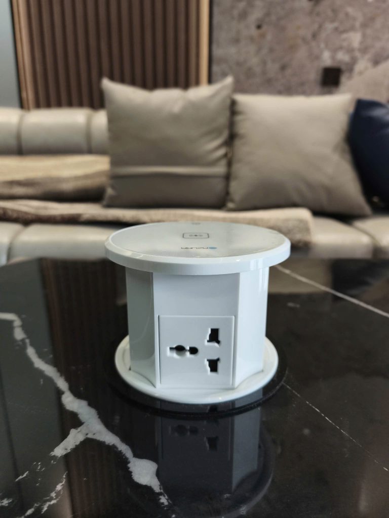 Ổ cắm âm bàn Turret- Pop Up Socket AUS-POP06