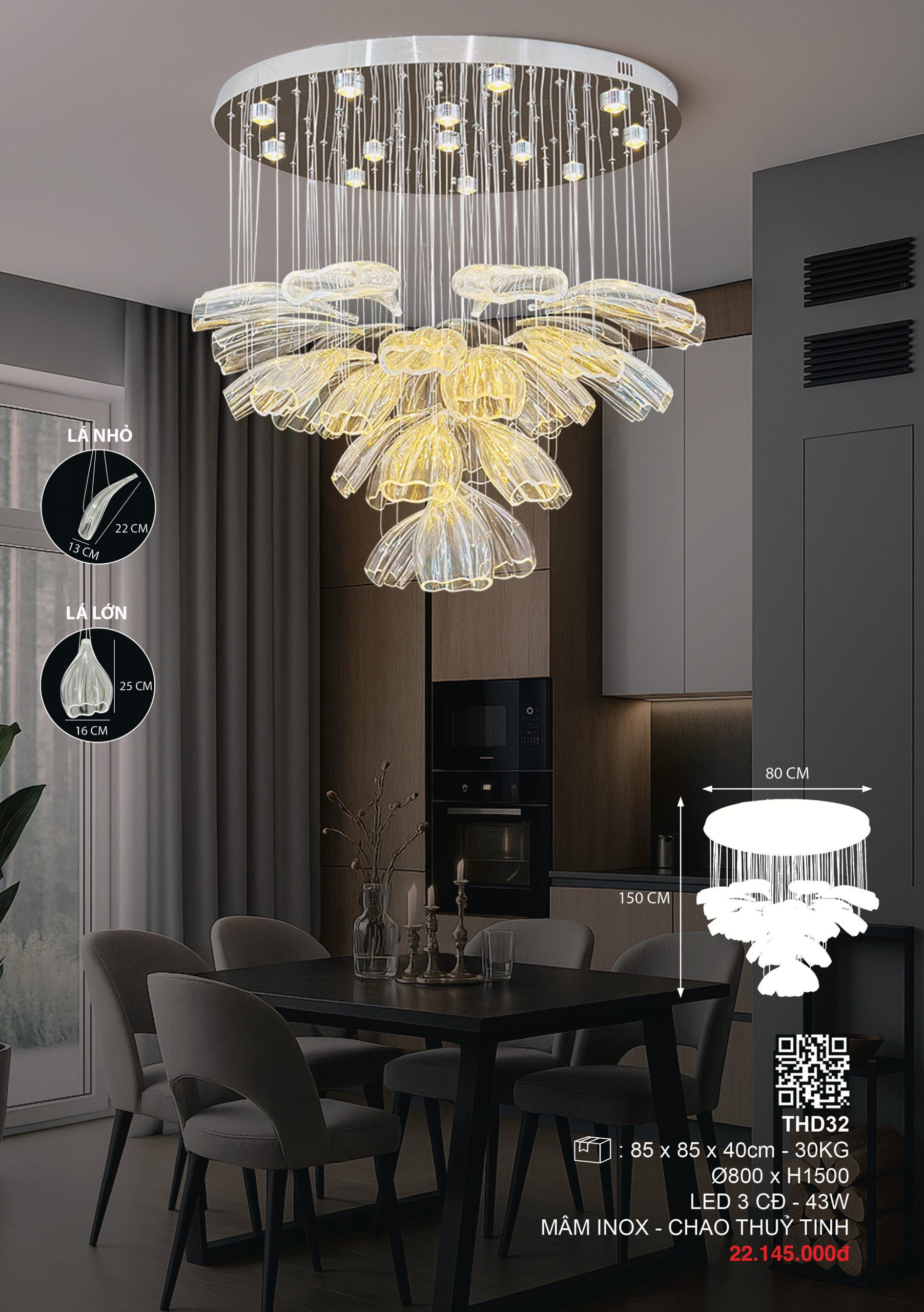 Đèn Thả Trang Trí THD32 – 355 Decor Đèn Thả Trang Trí THD32 – 355 Decor