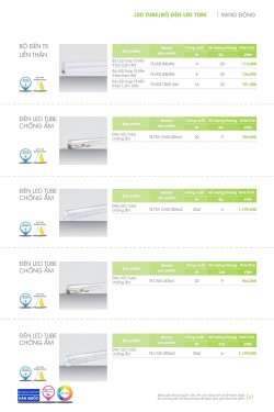 Catalogue đèn led Rạng Đông