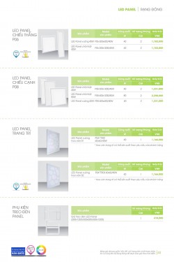Catalogue đèn led Rạng Đông
