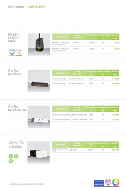 Catalogue đèn led Rạng Đông