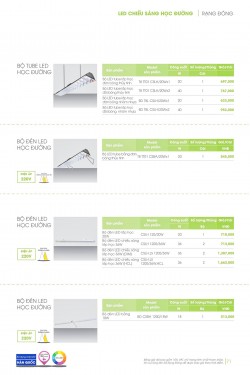 Catalogue đèn led Rạng Đông