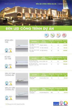 Catalogue đèn led Rạng Đông