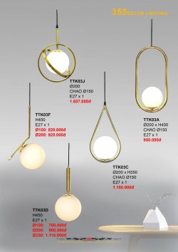 Catalogue đèn trang trí 355-2022