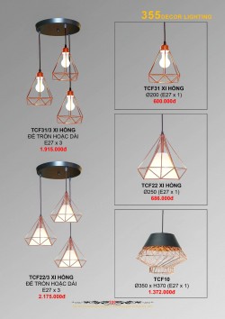 Catalogue đèn trang trí 355-2022