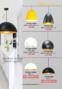 Catalogue đèn trang trí 355-2022