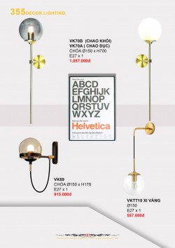 Catalogue đèn trang trí 355-2022