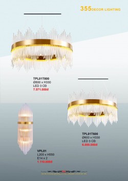 Catalogue đèn trang trí 355-2022