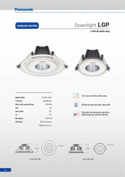 Đèn led Panasonic |  Bảng giá công tắc ổ cắm Panasonic