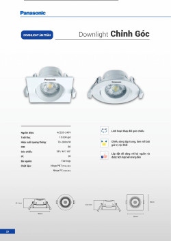 Đèn led Panasonic |  Bảng giá công tắc ổ cắm Panasonic