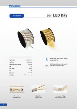 Đèn led Panasonic |  Bảng giá công tắc ổ cắm Panasonic