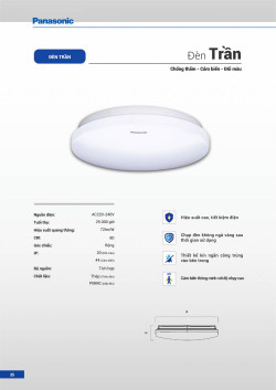 Đèn led Panasonic |  Bảng giá công tắc ổ cắm Panasonic