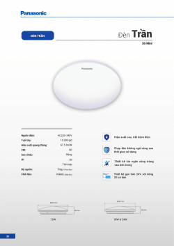 Đèn led Panasonic |  Bảng giá công tắc ổ cắm Panasonic