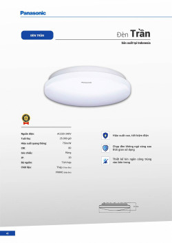 Đèn led Panasonic |  Bảng giá công tắc ổ cắm Panasonic