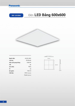 Đèn led Panasonic |  Bảng giá công tắc ổ cắm Panasonic