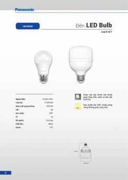 Đèn led Panasonic |  Bảng giá công tắc ổ cắm Panasonic
