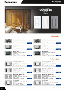 Đèn led Panasonic |  Bảng giá công tắc ổ cắm Panasonic