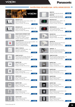 Đèn led Panasonic |  Bảng giá công tắc ổ cắm Panasonic