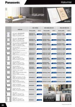 Đèn led Panasonic |  Bảng giá công tắc ổ cắm Panasonic