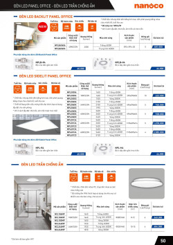 Đèn led Panasonic |  Bảng giá công tắc ổ cắm Panasonic