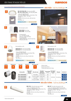 Đèn led Panasonic |  Bảng giá công tắc ổ cắm Panasonic