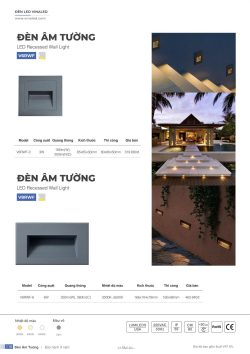 Bảng giá đèn led Vinaled- Đèn led nội ngoại thất