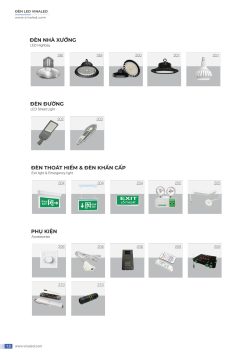 Bảng giá đèn led Vinaled- Đèn led nội ngoại thất