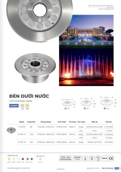 Bảng giá đèn led Vinaled- Đèn led nội ngoại thất