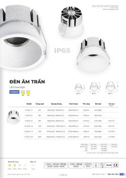 Bảng giá đèn led Vinaled- Đèn led nội ngoại thất