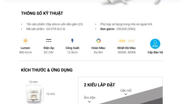 Đèn led cao cấp GS Lighting- Led Min